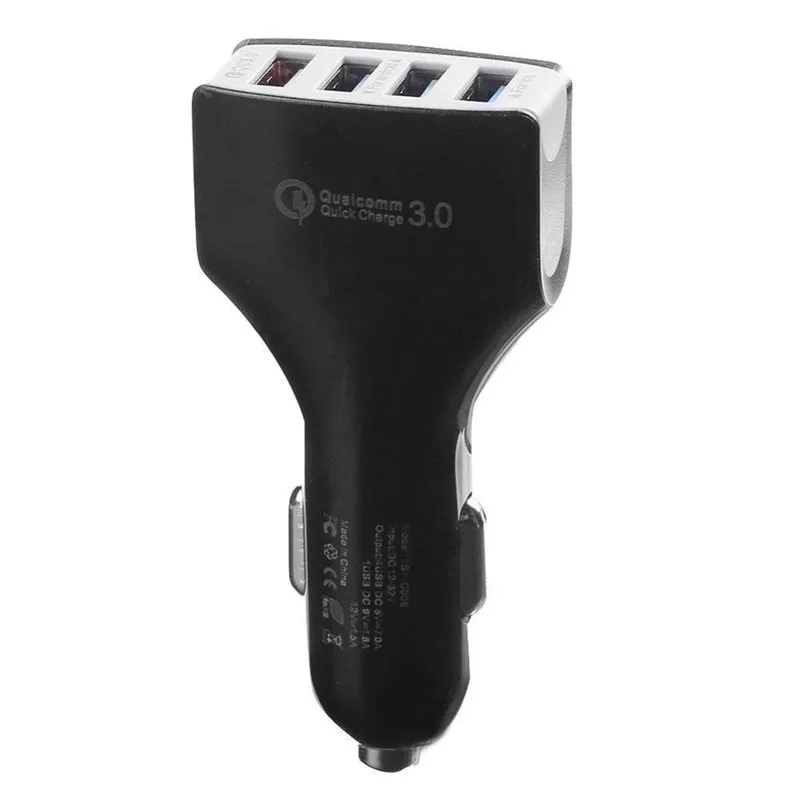 Сертифицировано Qualcomm QC3.0 Quick Charge 4-Порты и разъёмы зарядных порта USB для автомобиля Зарядное устройство DC Универсальный Авто Мощность адаптер 35 Вт для мобильных телефонов и планшетов iPad