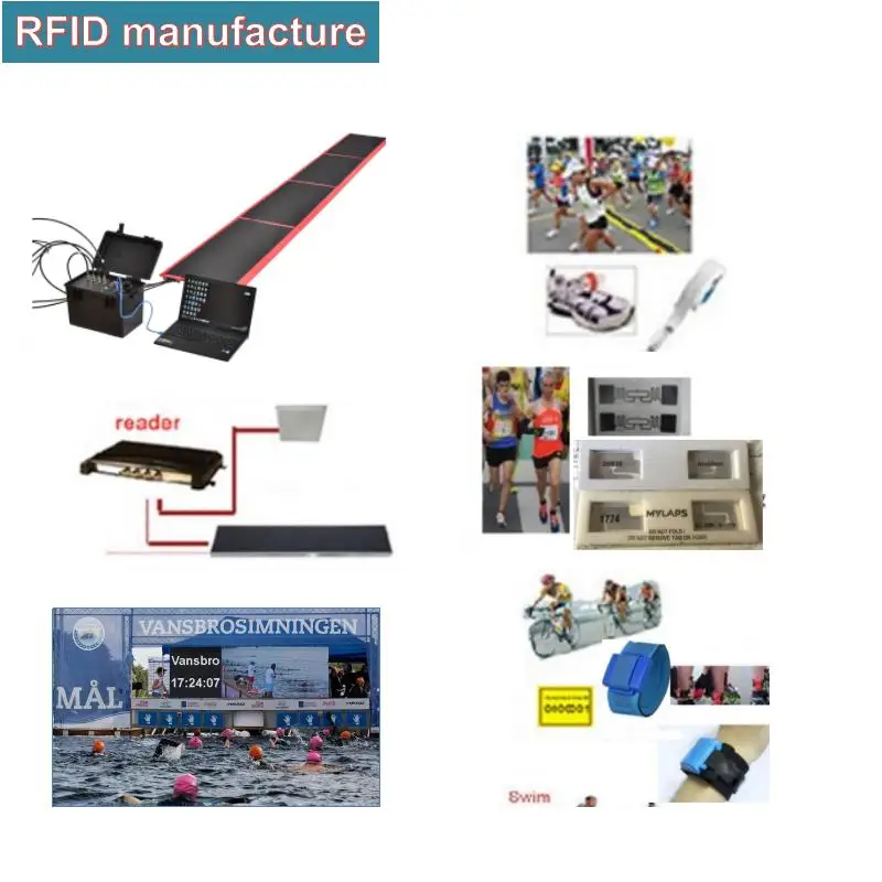 

sports timing system impinj monza R6 chip long range smartrac rfid sticker 860-960mhz 915mhz for marathon running competitors