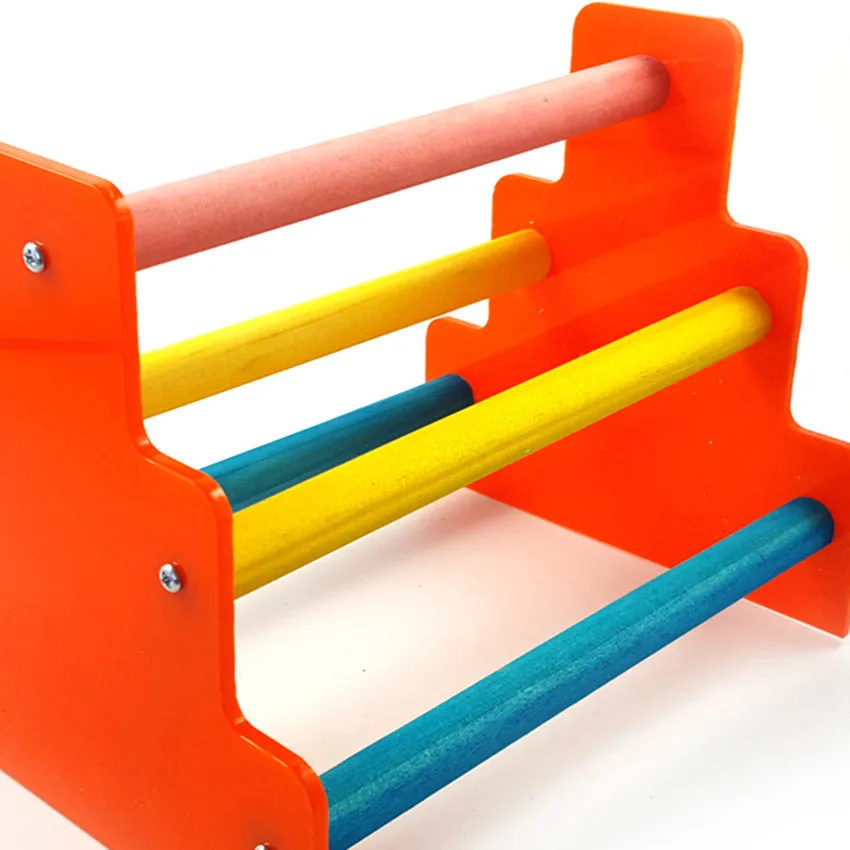 Фиолетовая звезда птица попугай деревянная лестница скалолазание игрушка Cockatiel