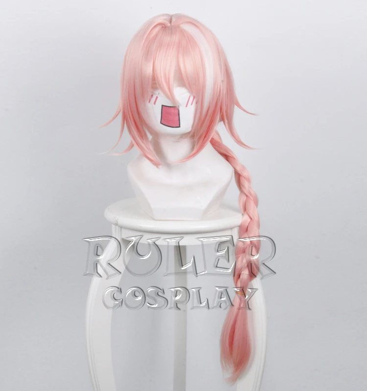 Fate Apocrypha всадник парик аниме Astolfo + украшение для волос Кепки синтетический