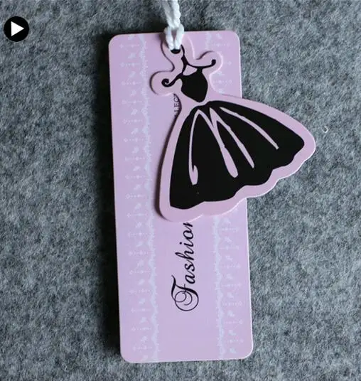 _ Подвесная бирка этикетка для одежды индивидуальная форма модные платья