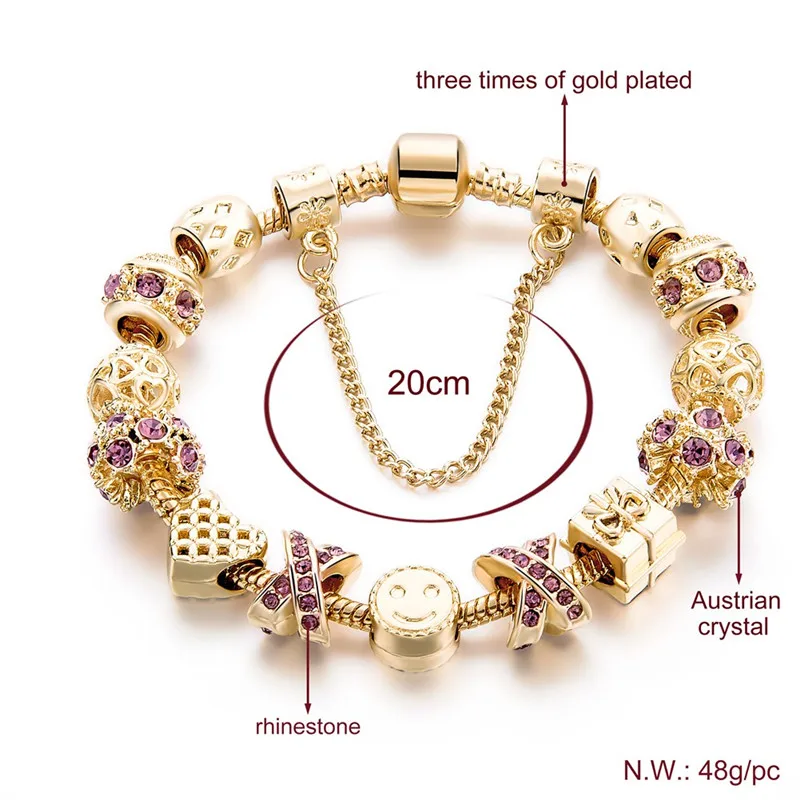 Дропшиппинг 2019 модные ювелирные изделия браслет с хрустальными бусинами в форме