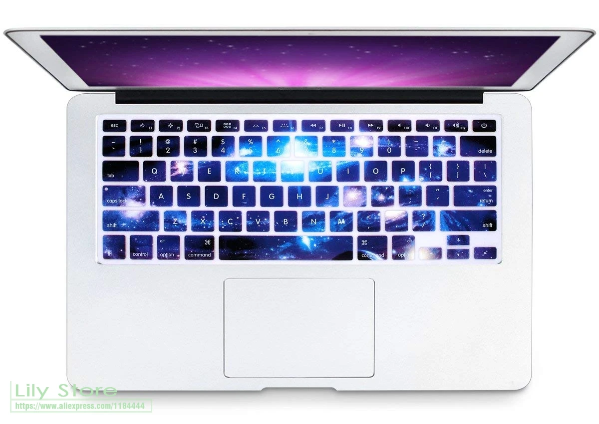 Для Macbook Pro 13 15 с или W/Out Retina силиконовый чехол для Air 3 Swirl Starry Sky клавиатуры |