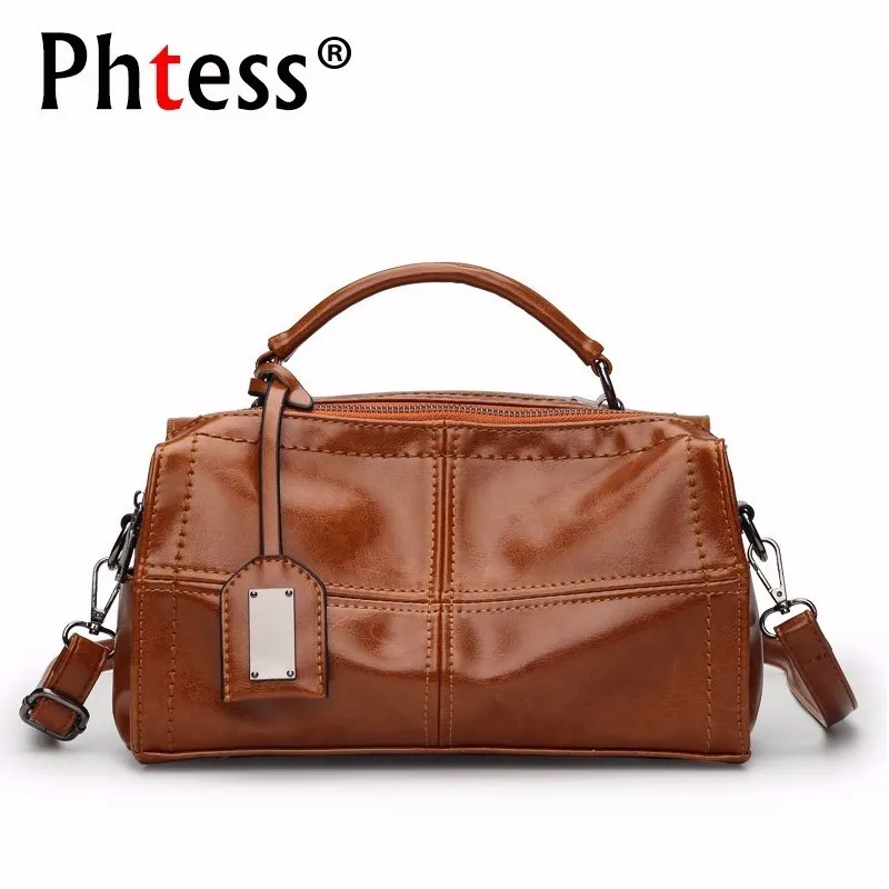 

2019 Luxury Leather Handbags Women Bags Designer Brand Boston Bags For Girl Bolsa Crossbody Bag For Women Small Tote Bag Vintage