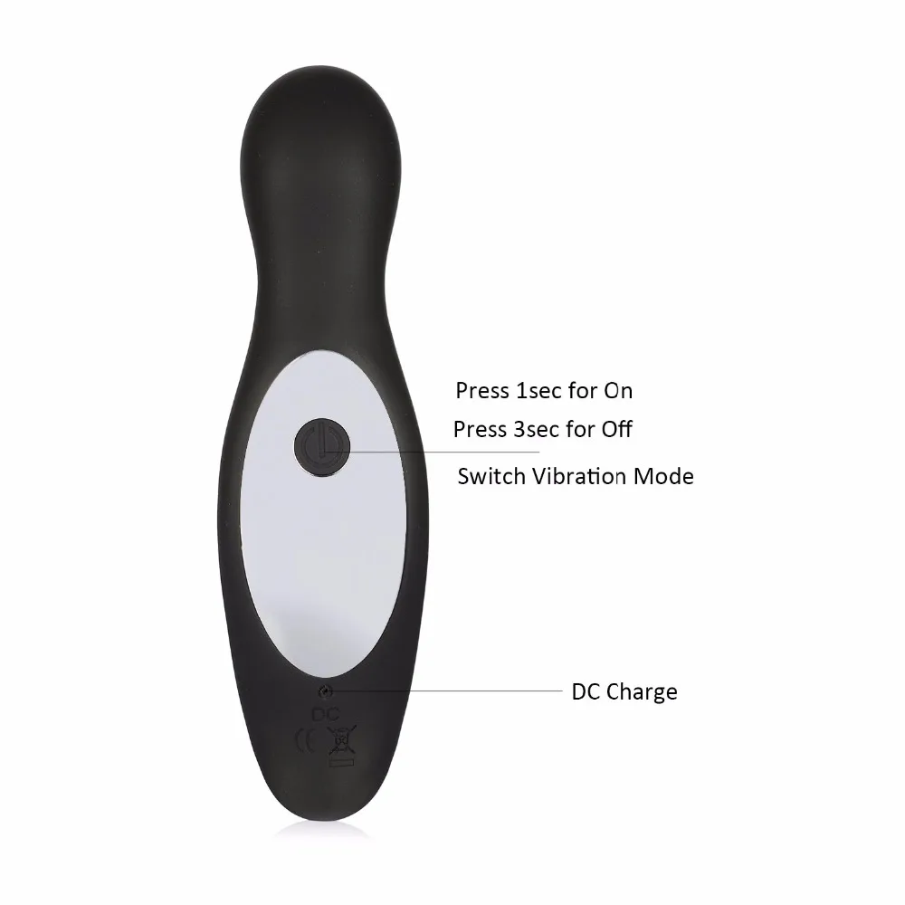 10-частотный мужской массажер простаты Двойной вибрационный Анальный вибратор