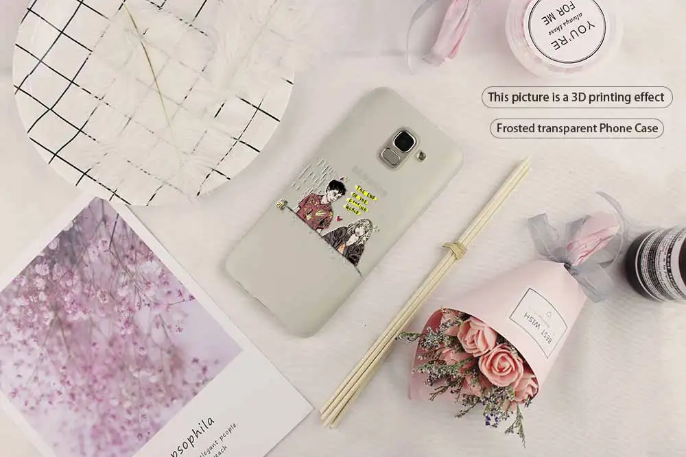 Чехол с надписью end of the fing fxxxing world art для телефона Samsung Galaxy j6 J8 J7 J5 J3 J4 Plus 2018 2017 2016 J610