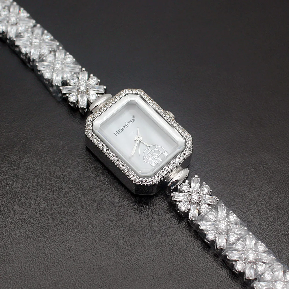 Новое поступление модные серебряные натуральные белые браслеты ювелирные