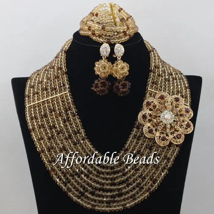 Африканские Украшения Из Бисера роскошный комплект ювелирных изделий ручной