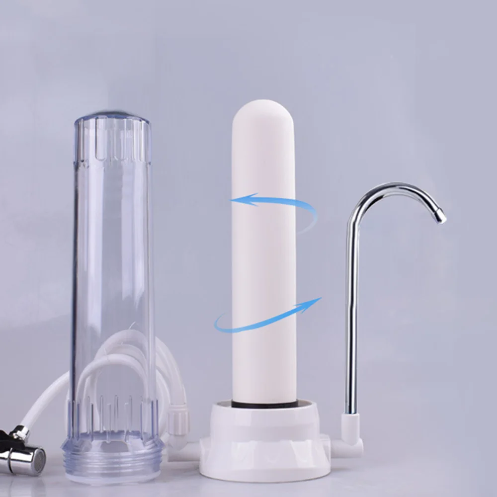 

ABS Desktop Water Purifier Tap Water Filter Household Faucet Filter Home Water Filters System With Faucet Valve Water Pipe 2019