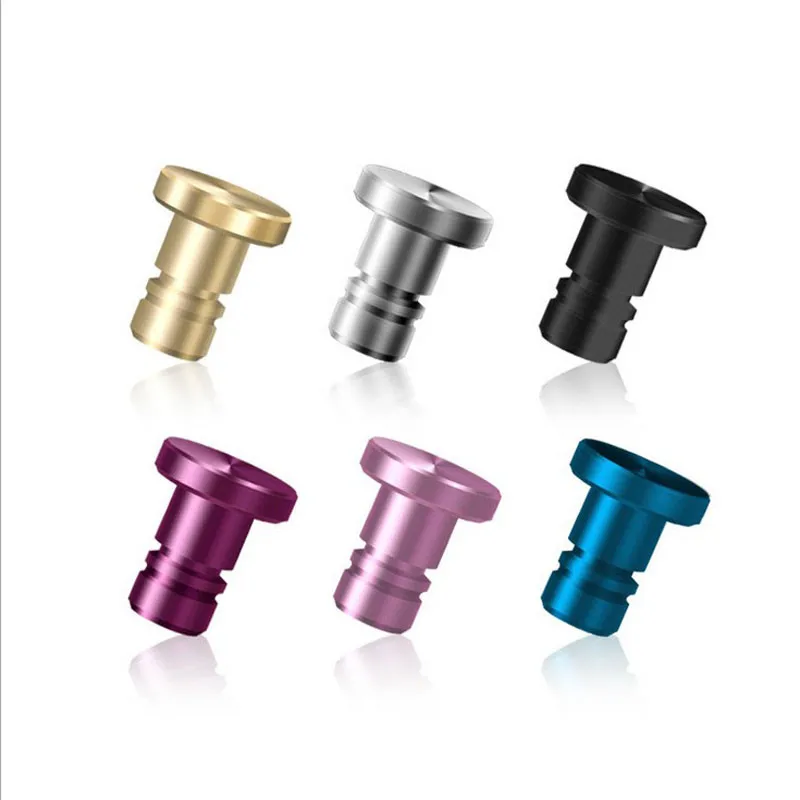 mini aluminum alloy mobile phone pc latop aux 3 5 dust plug set earphone jack plug anti phone accessories for iphone 5 5s 6 plus free global shipping