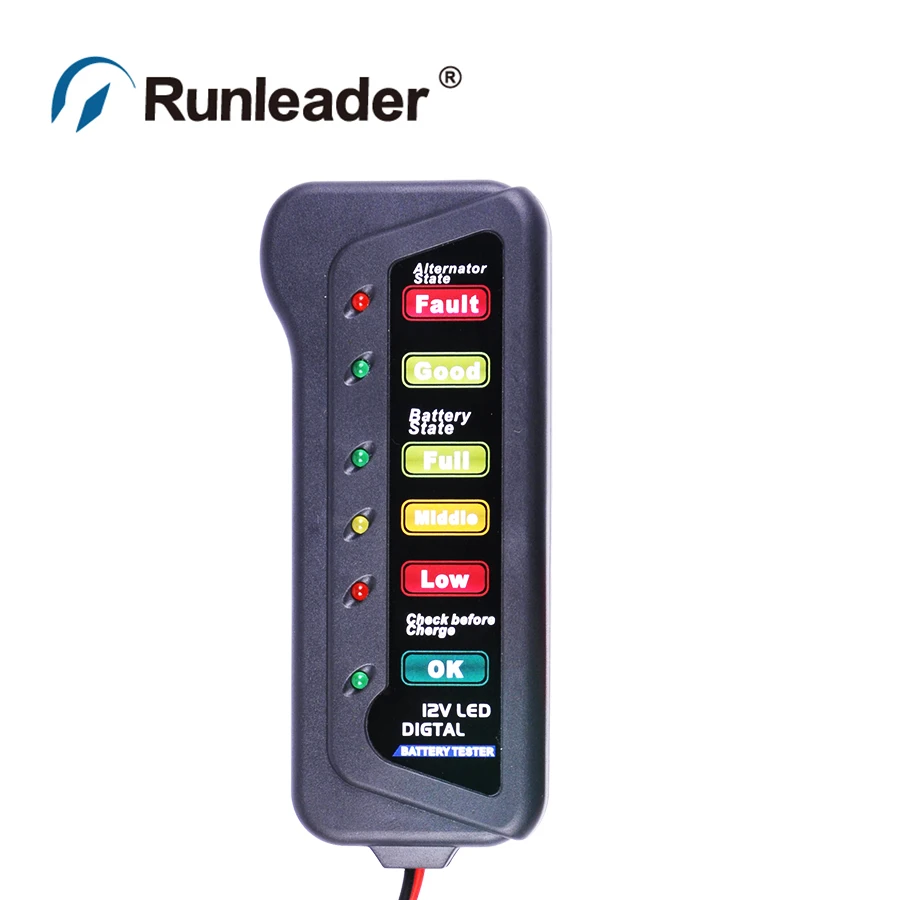 RL BI007 светодиодный индикатор заряда аккумулятора батареи тестер 12 В для
