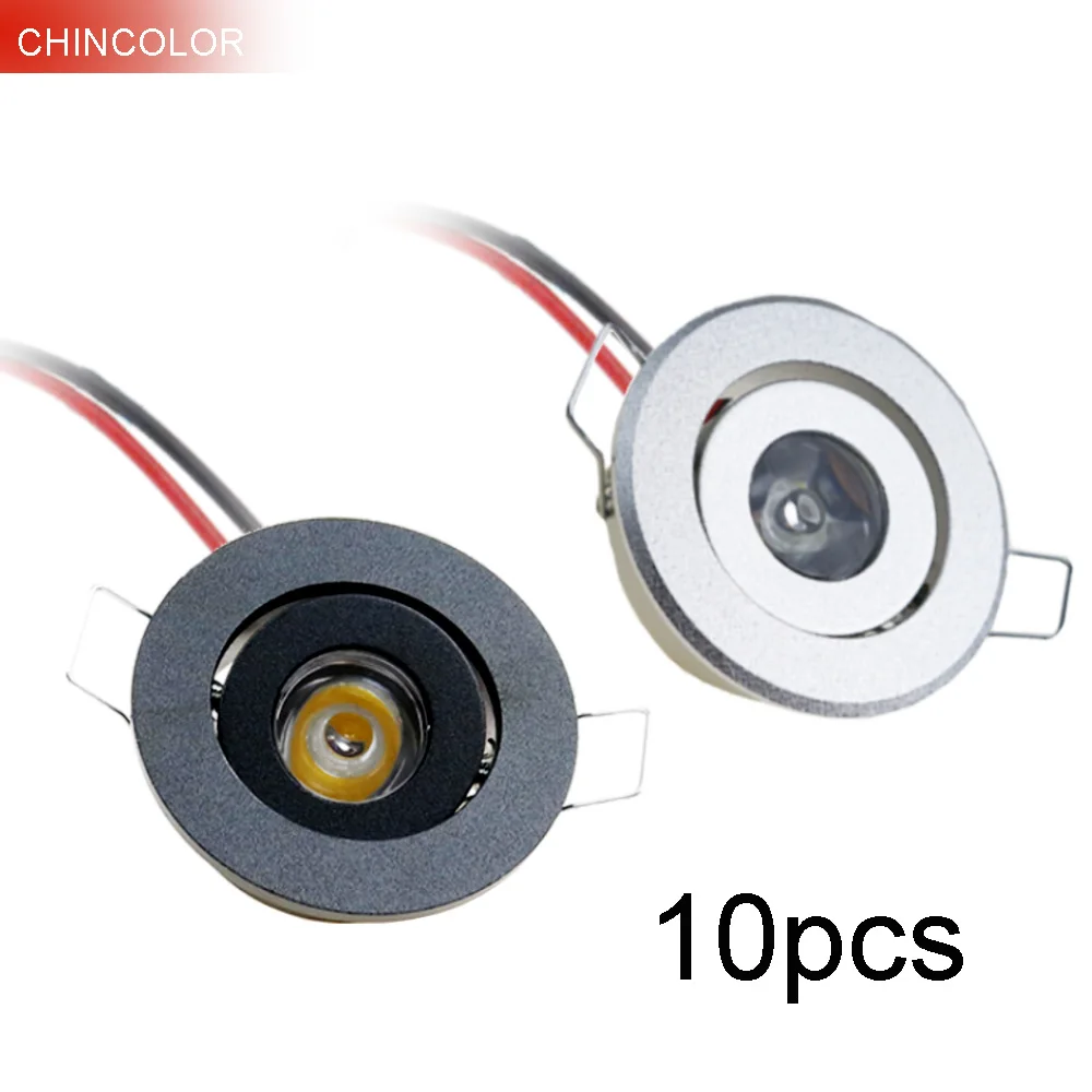 Светодиодный точечный светильник 10 шт. 1 Вт 3 лампа для шкафа 110 В 220 алюминий 52*18 мм