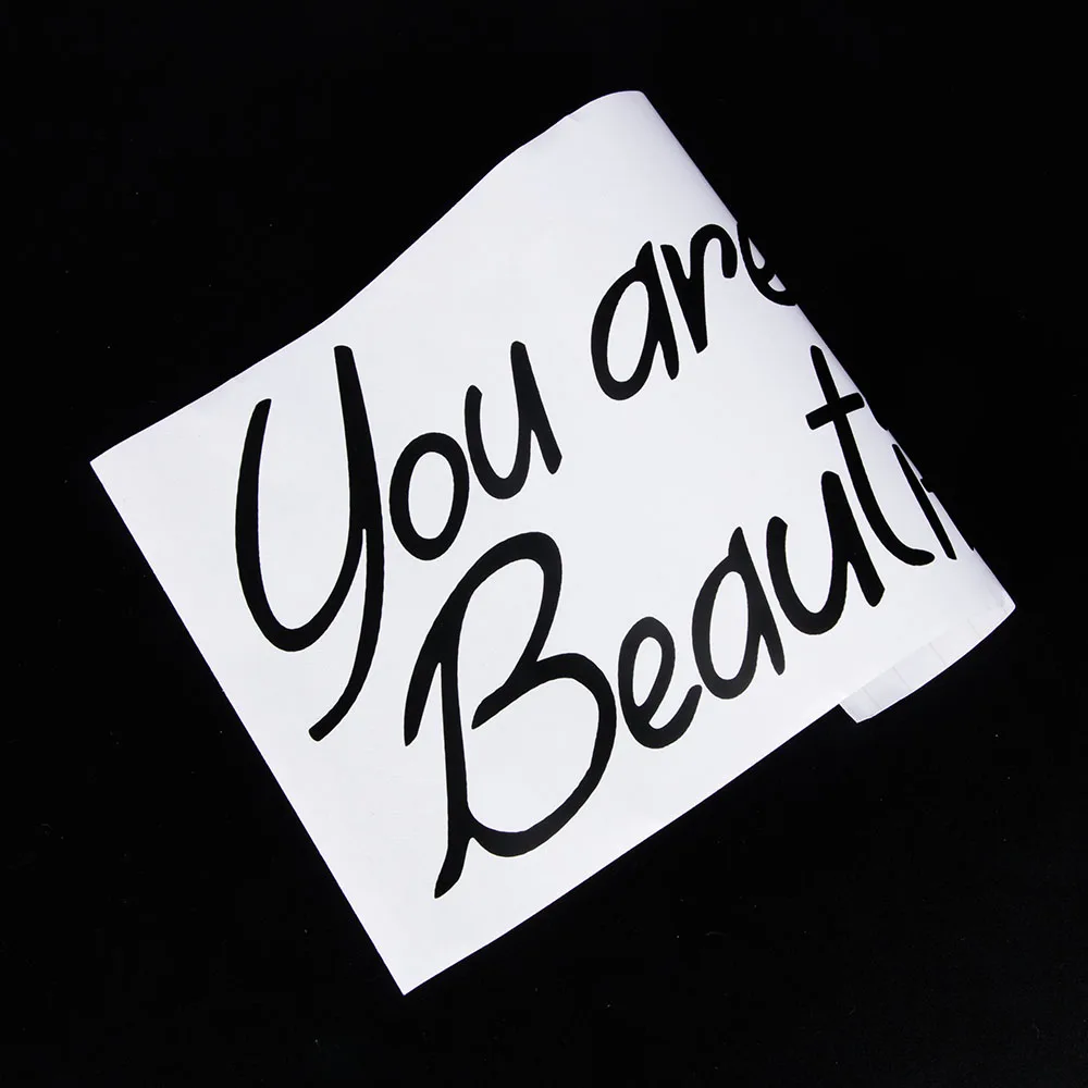 Наклейка на стену с надписью You Are Beautiful|Наклейки стену| |