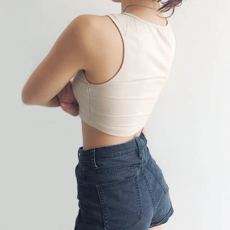 Женский укороченный топ с принтом пулемета|Майки| |