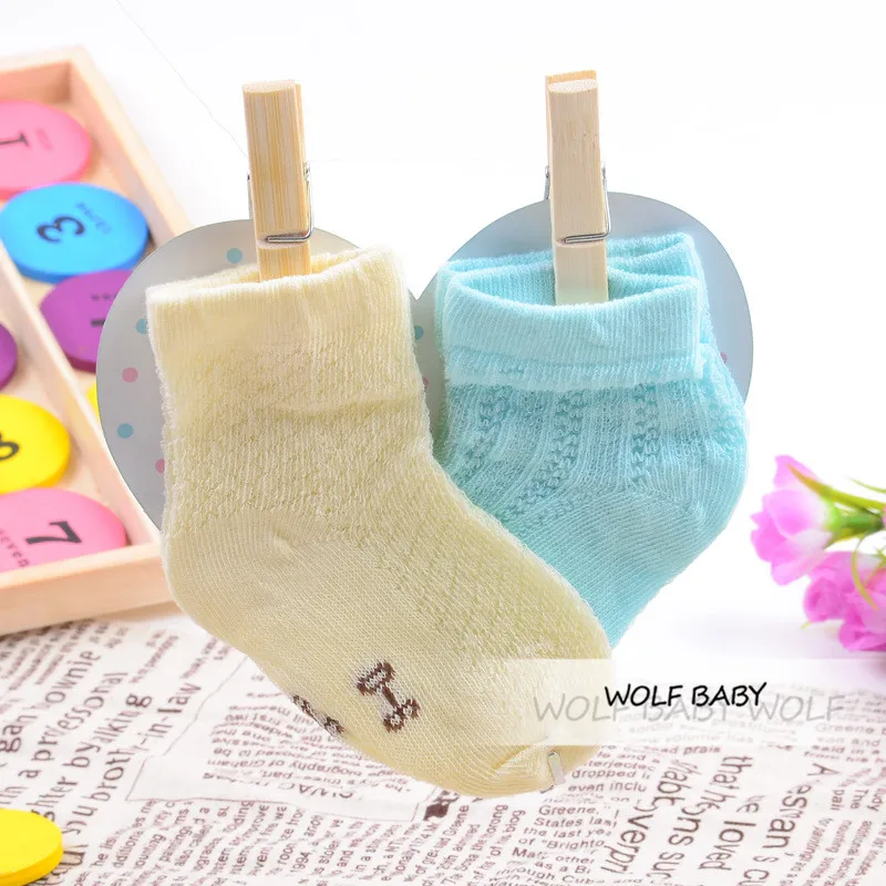 Розничная продажа детские носки из 100% хлопка с вырезами Резиновые Нескользящие