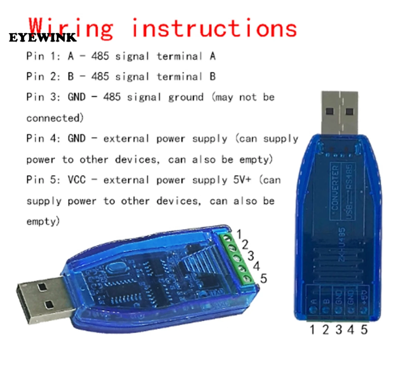 Промышленный преобразователь USB в RS485 с защитой от обновления совместим