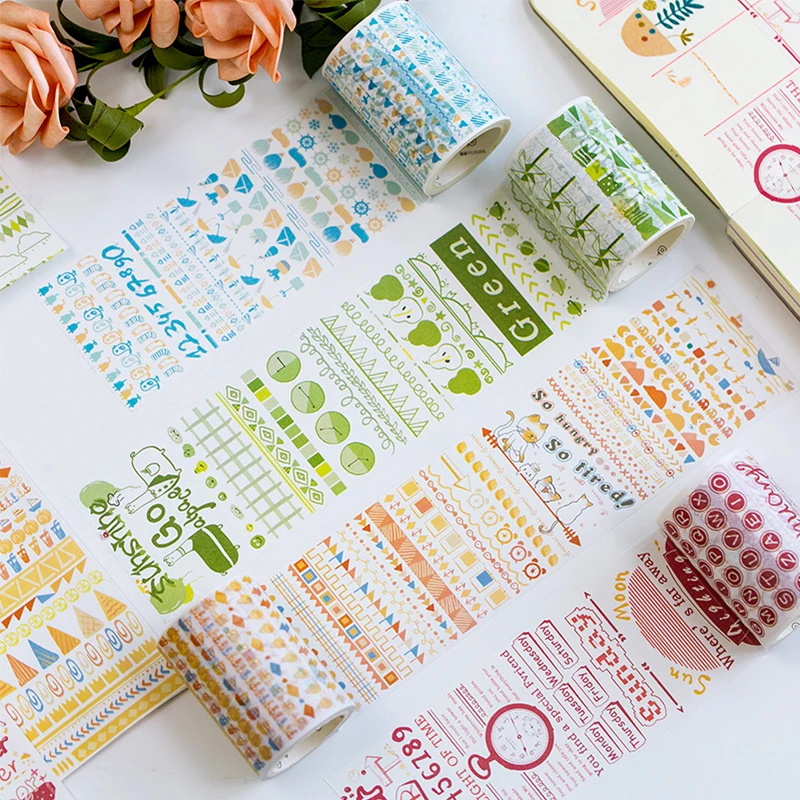 6 см* 5 м Yuxian с надписью beautiful кружевная лента washi для художественного оформления ногтей, ручная работа для скрапбукинга изоляционная лента клейкая лента