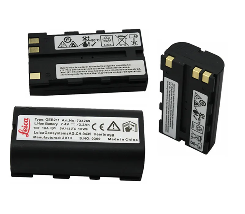 4X высокое качество для Leica емкость GEB211 7,4 В батарея для электронный автоматический тахеометр и gps, GEB211 эквивалент Surveying батарея