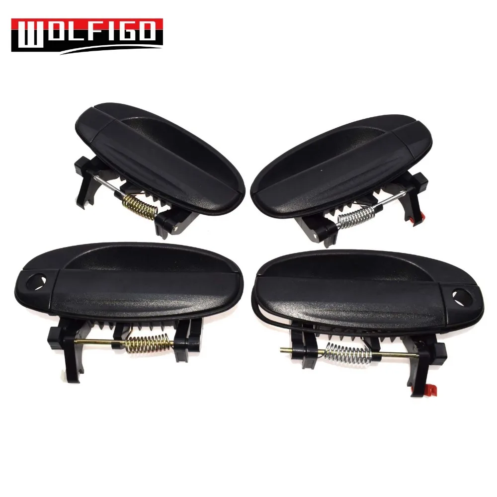 WOLFIGO Внешний Дверные ручки для Chevy CHEVROLET AVEO/DAEWOO KALOS 2003-2006 96541631, 96541632, 96583052, 96583053