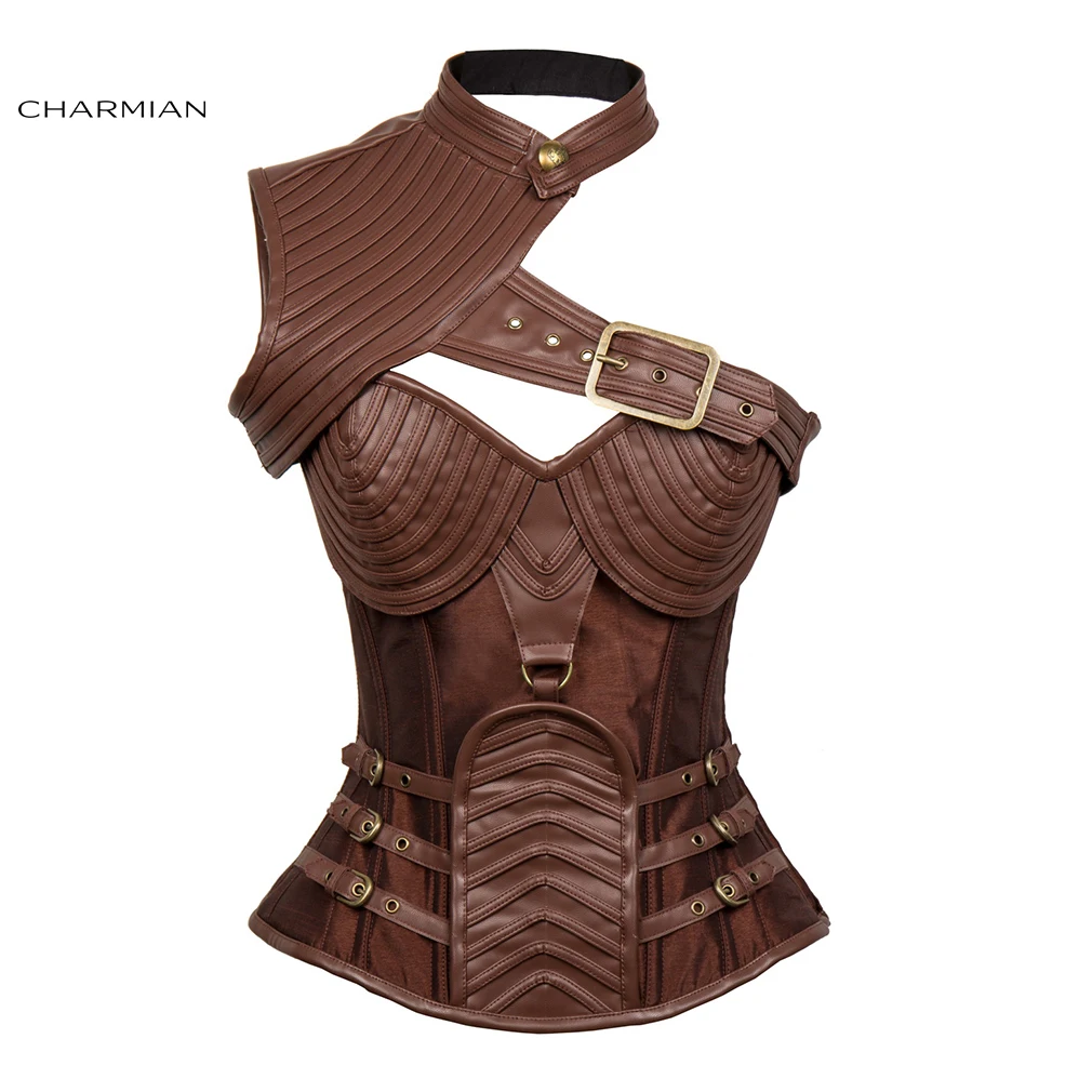 Винтажный Готический корсет Charmian в стиле стимпанк женская одежда армированный