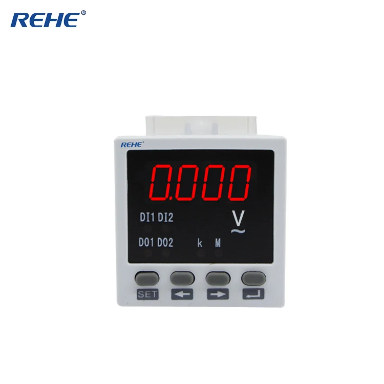 REHE AC RH AV81 48*48 мм высококачественный цифровой однофазный вольтметр светодиодный