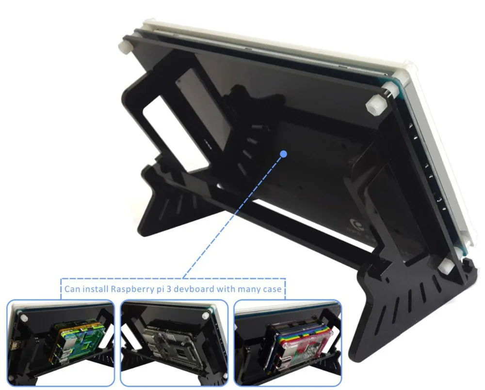 Raspberry Pi 7 дюймов 800x480 пикселей IPS Hdmi вход емкостный сенсорный ЖК дисплей с чехлом|lcd