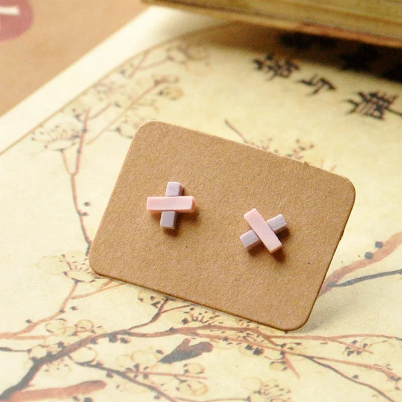 10 пар/лот этнические серьги для женщин и мужчин гвоздики с крестиками