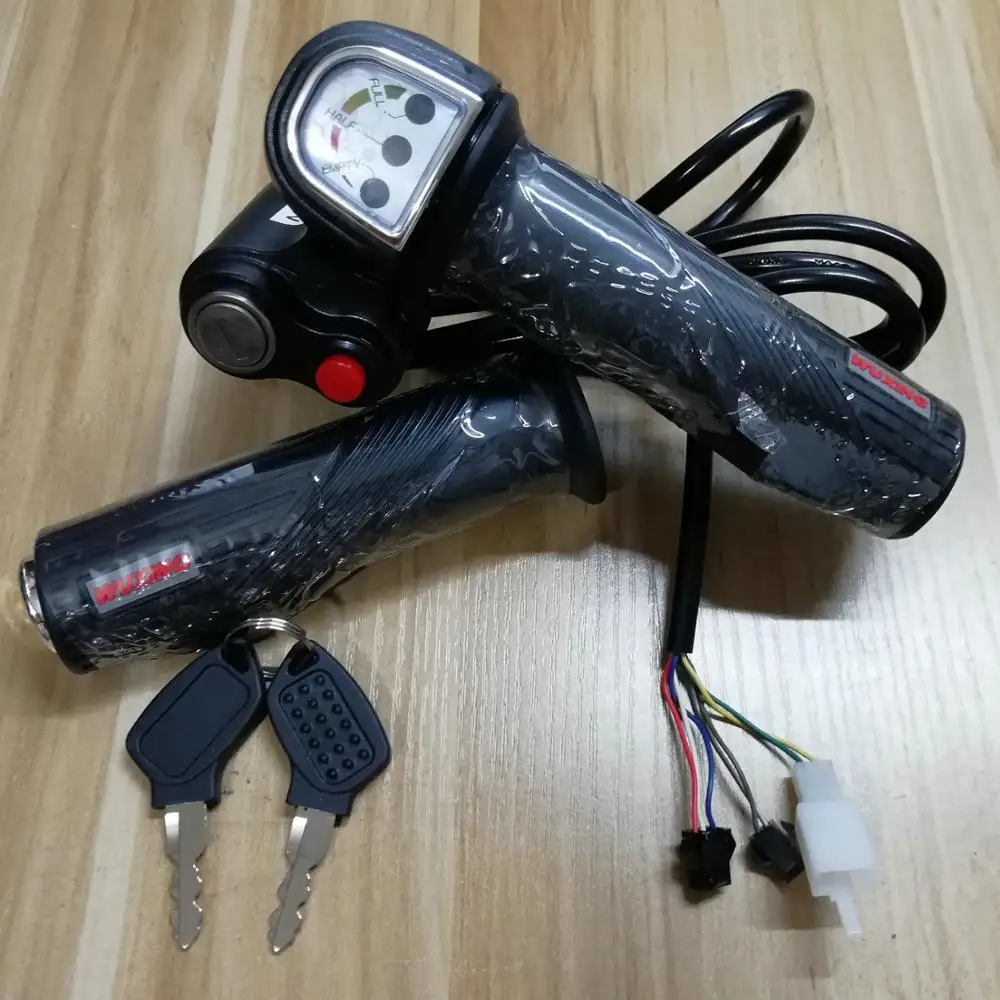 24v36v48v газовая ручка Wwist Whrottle с индикатором уровня батареи и блокировкой/ключом