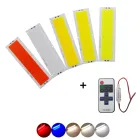 12V 120mm 36mm 12W естественный теплый белый синий RF дистанционный диммер флип чип COB LED для DIY авто лампа LED COB полоса источник света