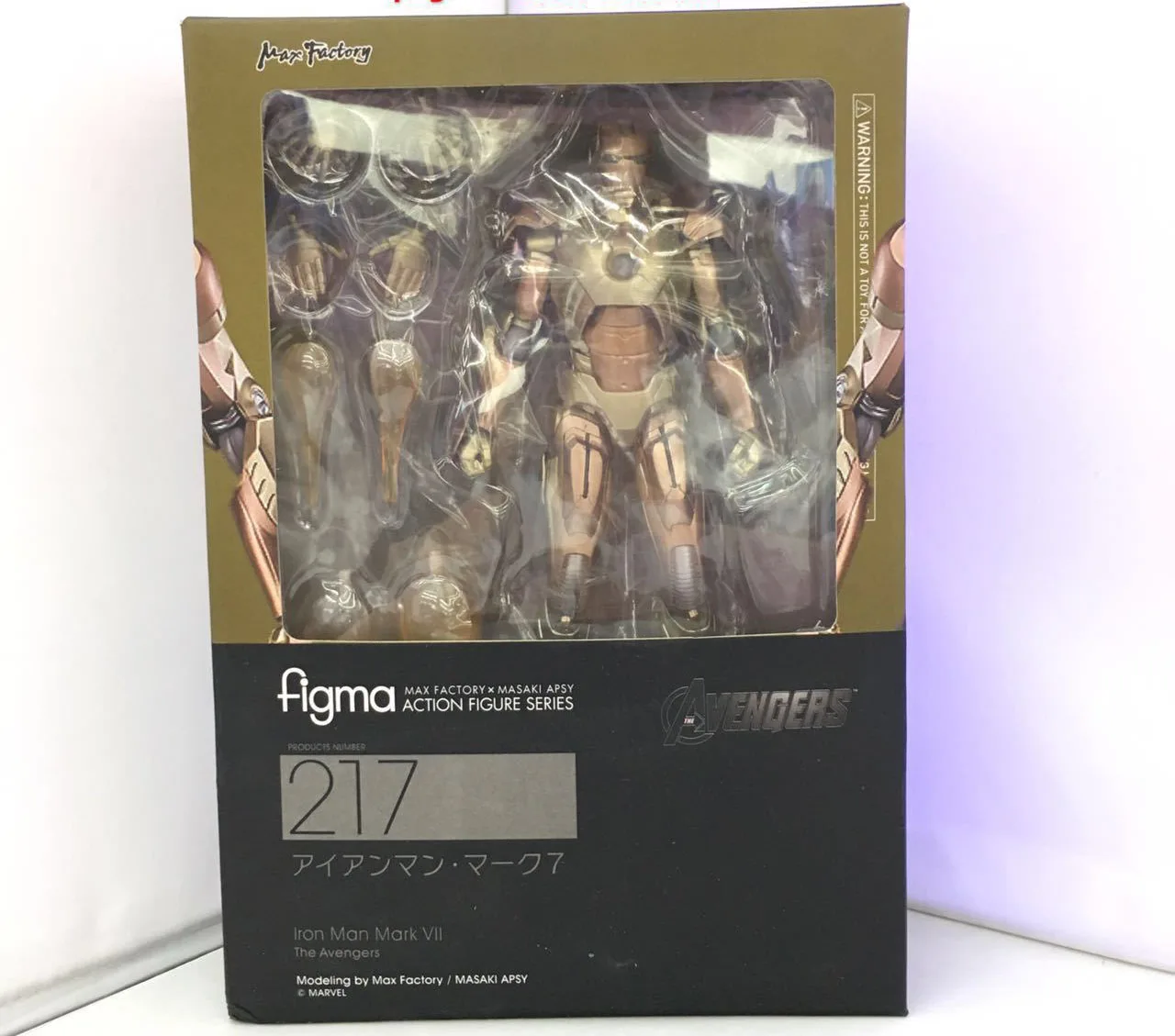 Figma 217 Мститель со знаком Железного человека VII 15 см Marvel Железный человек фигурка модель игрушки