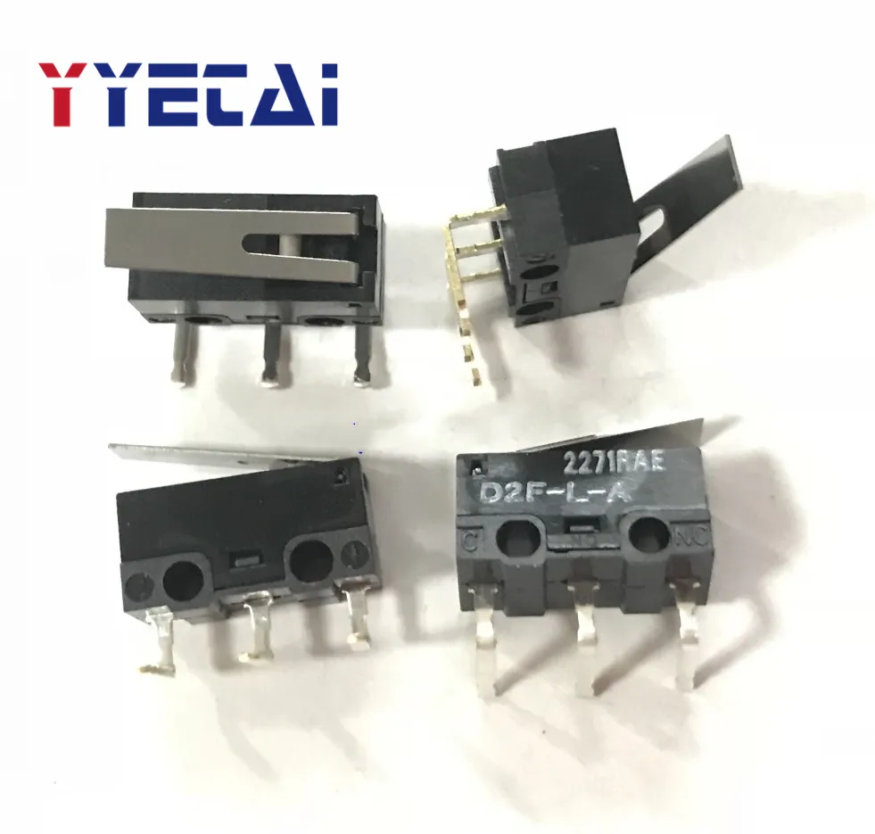 

YongYeTai D2F-L-A с ручкой, микро-переключатель, изогнутая ступня, вертикальный небольшой концевой выключатель, бесплатная доставка