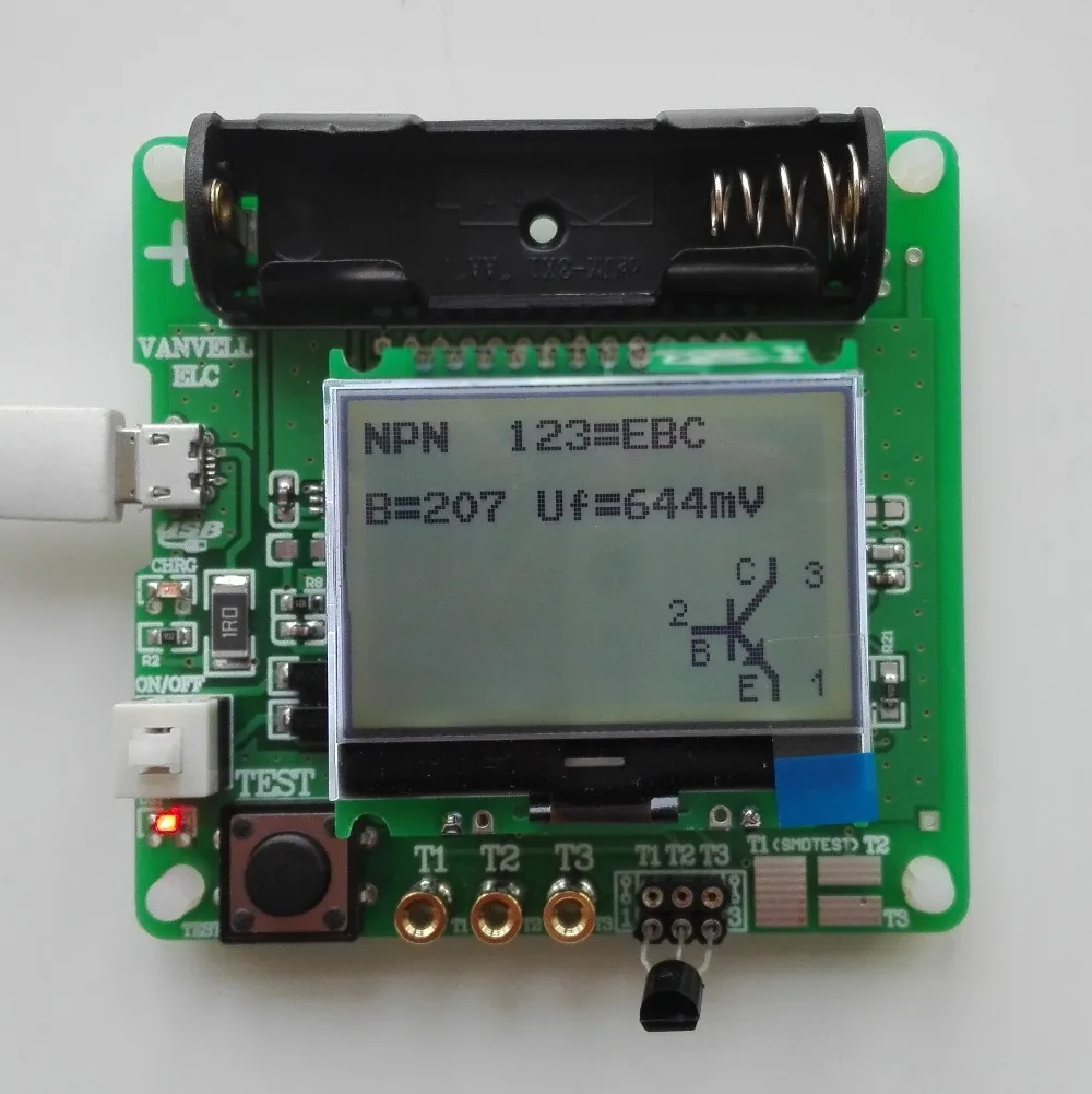 Многофункциональный тестер сопротивления индуктора конденсатора ESR DIY MG328