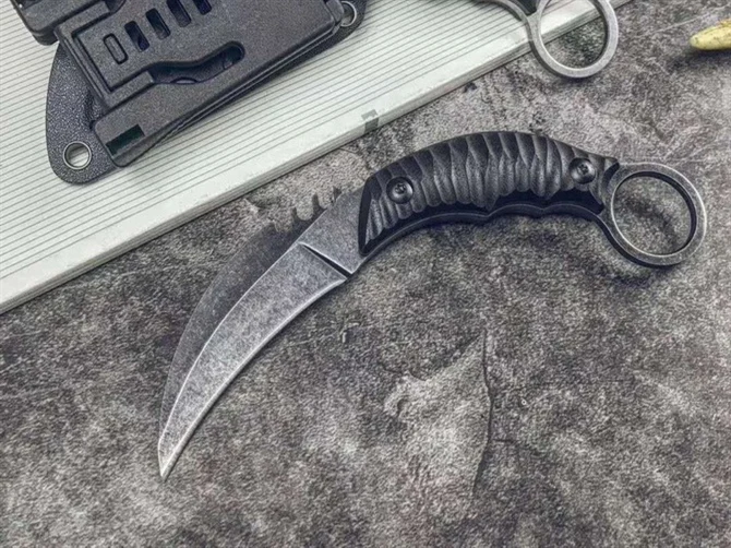 Karambit нож AUS8 лезвие прямой K оболочка EDC инструмент наружный тактический кемпинг