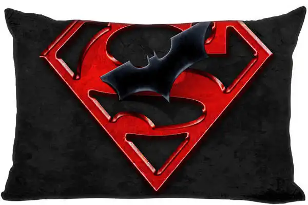 Rectangle Pillowcase Пользовательские Бэтмен и Человек-паук логотип молния на прямоугольную наволочку 35x45,40x60 см(с одной стороны печати) 180516-09 - Цвет: Rectangle Pillowcase