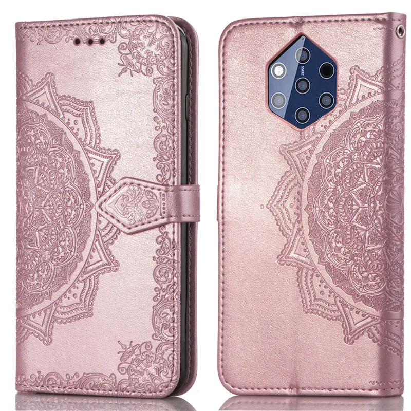 Кожаный чехол-бумажник с изображением цветов мандалы для NOKIA 7 1 5 3 2 Plus 9 Pureview X7 X5 8