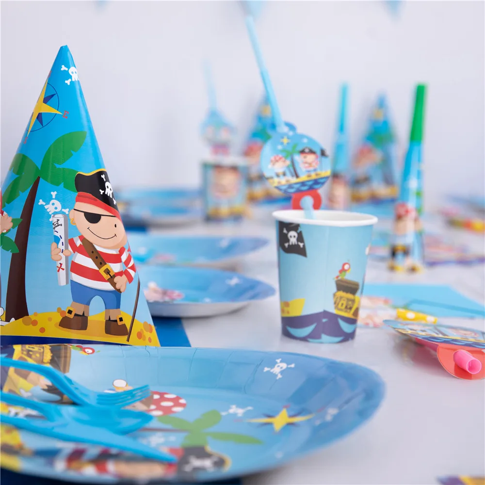 Пиратский тематический детский праздничный комплект одежды для вечеринки