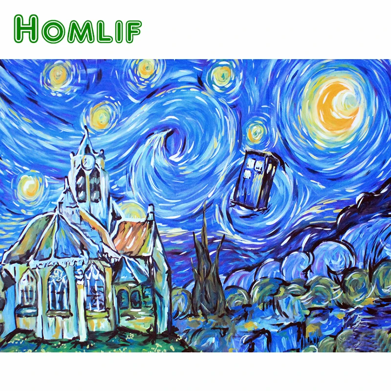 Алмазная мозаика HOMLIF 5D DIY Рождественская вышивка с изображением Доктора Кто