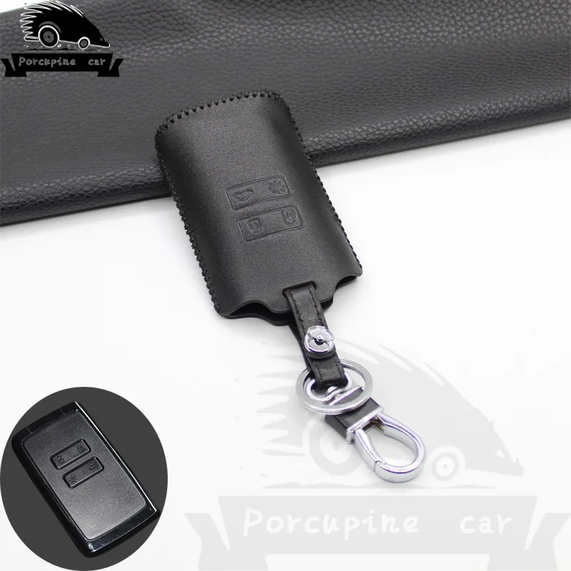 Чехол для автомобильного ключа из натуральной кожи чехол Renault Talisman Captur Koleos Card Clio