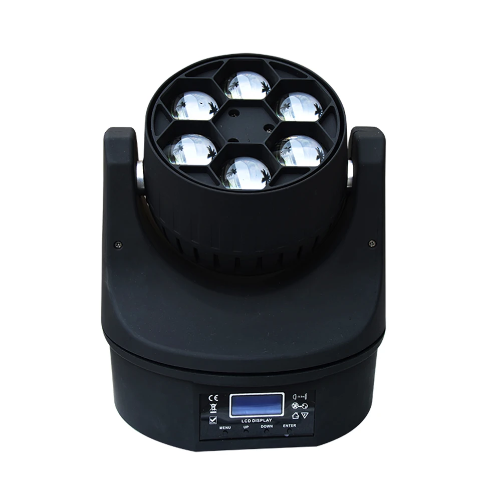 2pcsc LED Mini Bee Eye Led движущаяся головка светового луча эффект 6x15 Вт dj RGBW 4в1