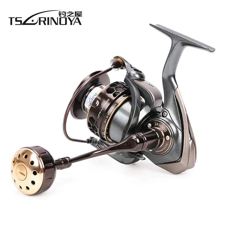 TSURINOYA JAGUAR5000 Spinning Reel 9+1BB 5.2:1 7kg Drag Double Spool Jigging Boat Saltwater Lure Far Distance Throwing | Спорт и