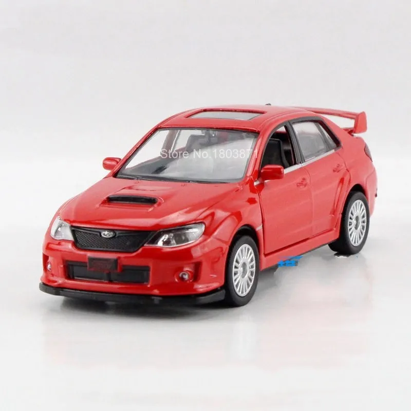 Бесплатная доставка Детские модели автомобилей Subaru WRX STI 1:36 5 дюймов Литые