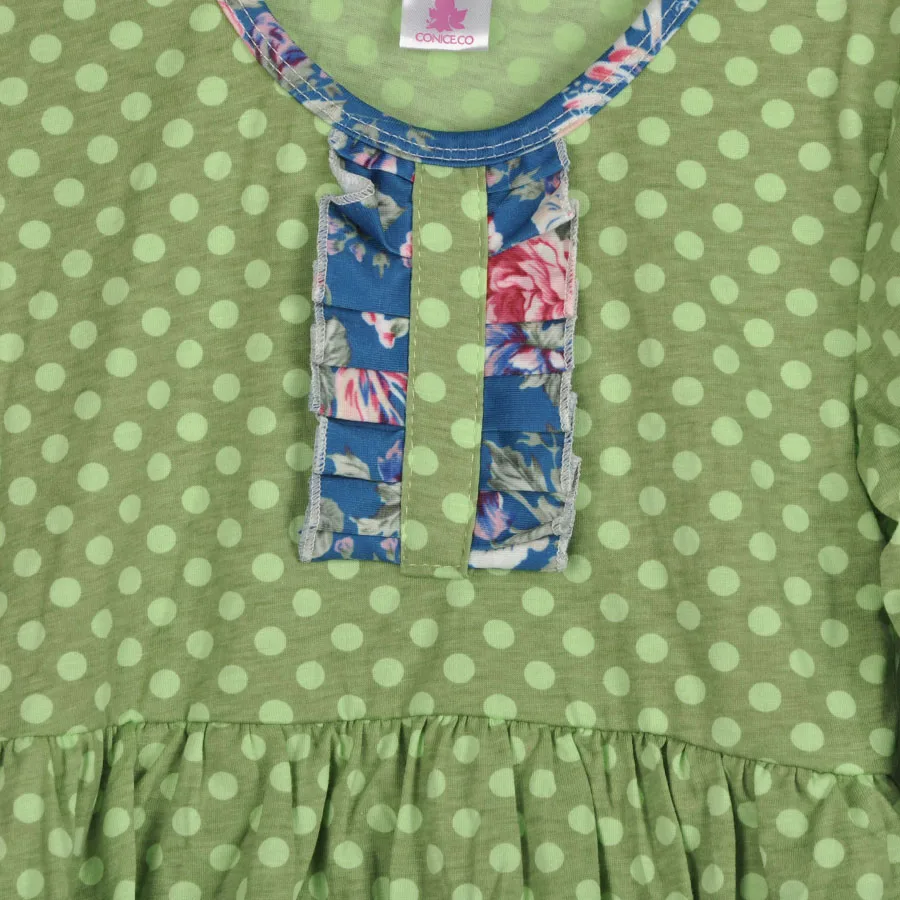 Весна-осень одежда для маленьких девочек зеленая детская рубашки мальчиков