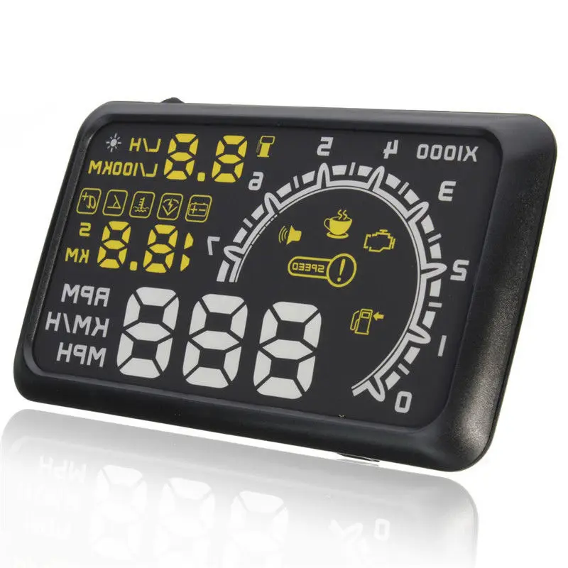 NEW OBD2 II HUD Heads up Car Display 5.5 Inch Screen Hud Projector Speedometer Windshield Obd2 | Автомобили и мотоциклы