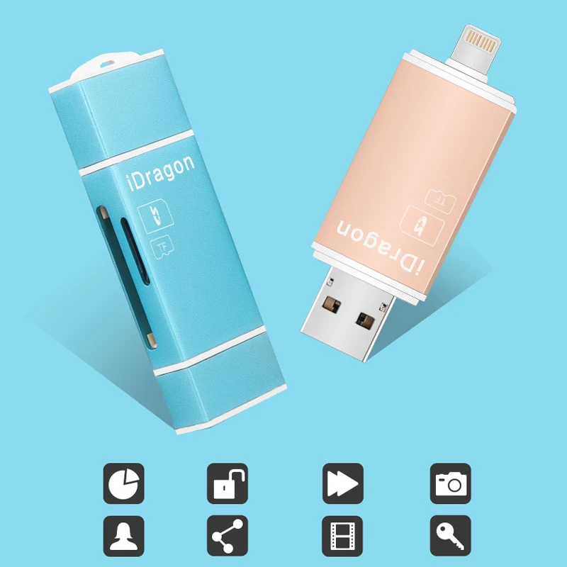 Vmonv MicroSD SD TF USB2.0 MicroUSB Lightning Flash Универсальный OTG Устройство для чтения карт памяти