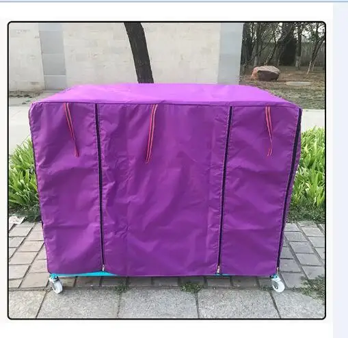 Purple PAWZRoad чехол для клетки для собак, водонепроницаемый нескользящий Твердый чехол для кошек, собак, питомника, складной, моющийся, для путешествий, дрессировки, товары для собак - Цвет: Purple