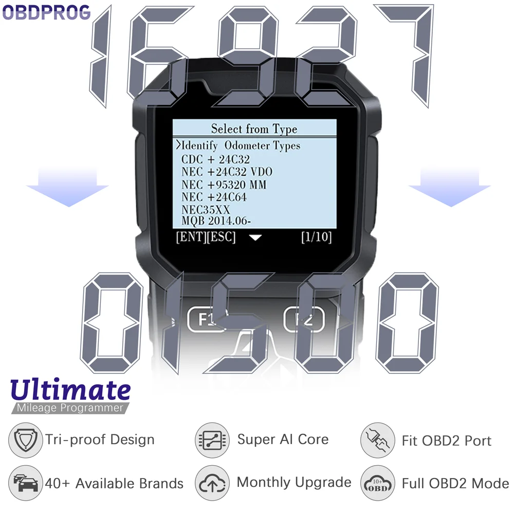 OBD MT401 одометр коррекция ИНСТРУМЕНТ Пробег программист приборная панель