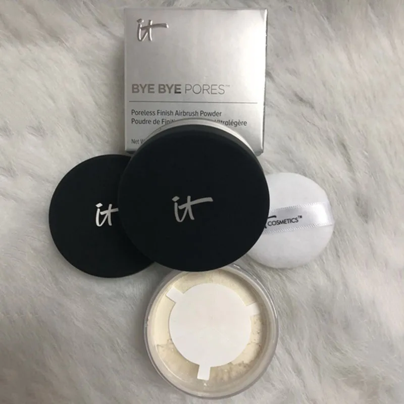 Рассыпчатая пудра It Bye Cosmetics с эффектом потертости пор матовая для макияжа лица