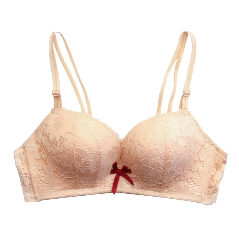 Women Push Up UnderWire Sexy Lace Bra Seamless Bras Girls Adjustment Small Chest Underwear 75A B Cup | Женская одежда