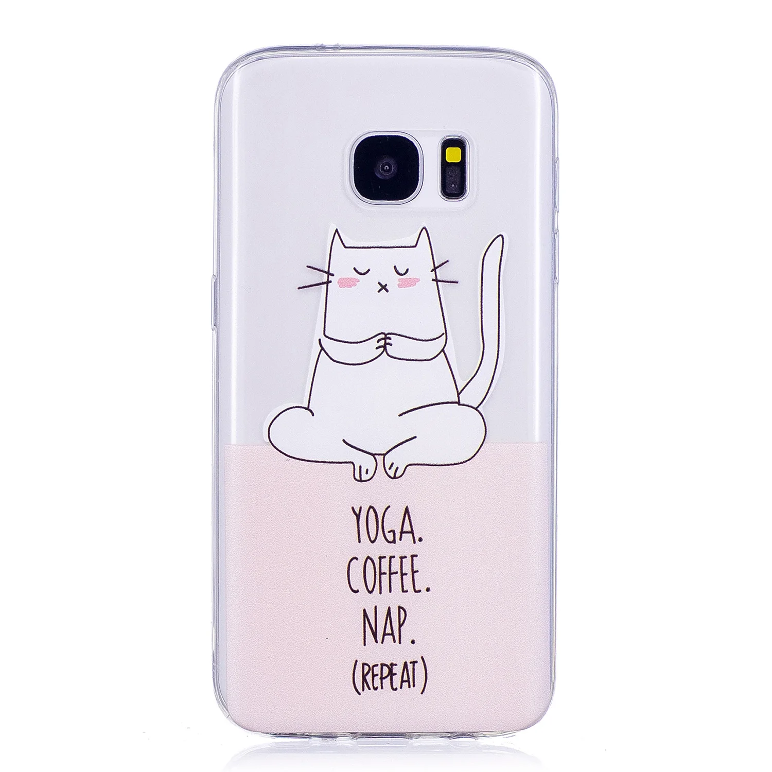 Printed funny phone capas shell on for Samsung Galaxy S7 G930 back cases S 7 Duos Tpu silicone case covers Fundas |