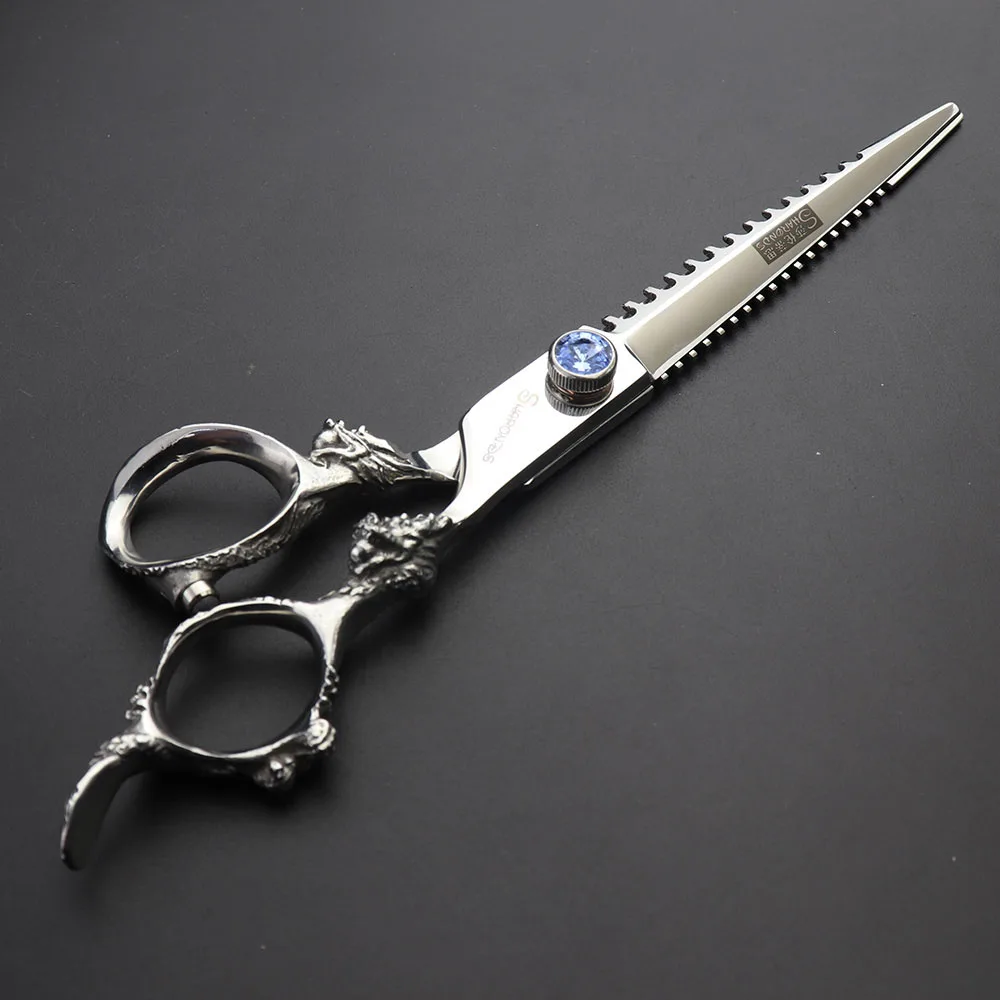 Cutting scissors 7 дюймов Профессиональные парикмахерские Парикмахерские ножницы для парикмахерской ножницы для стрижки волос филировочные японские 440c ножницы для волос - Цвет: Cutting scissors